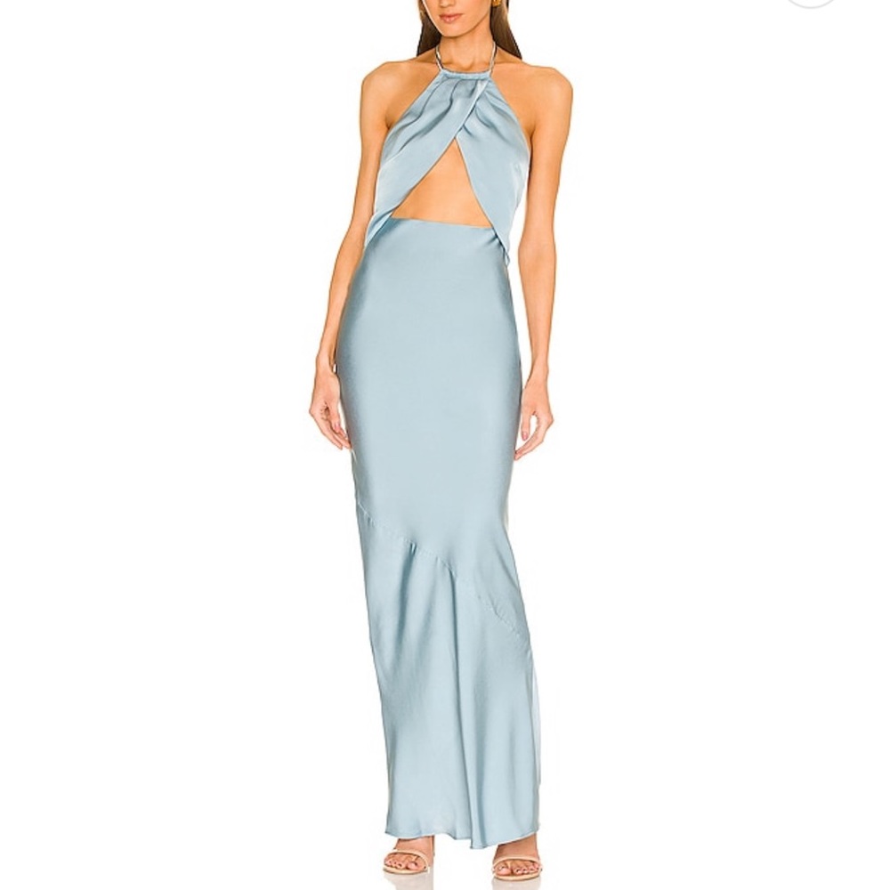 Micheal Castello Light Blue Gown